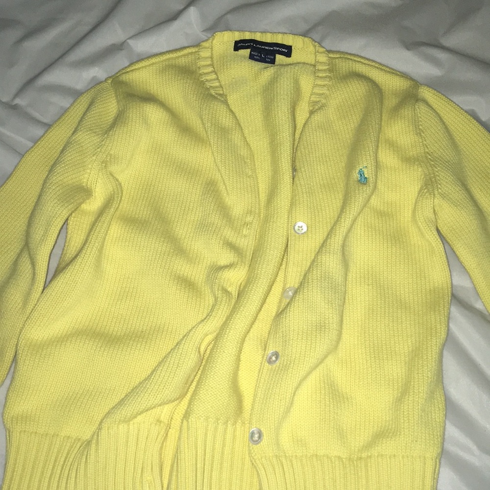EUC Girls Polo Button Down Sweater